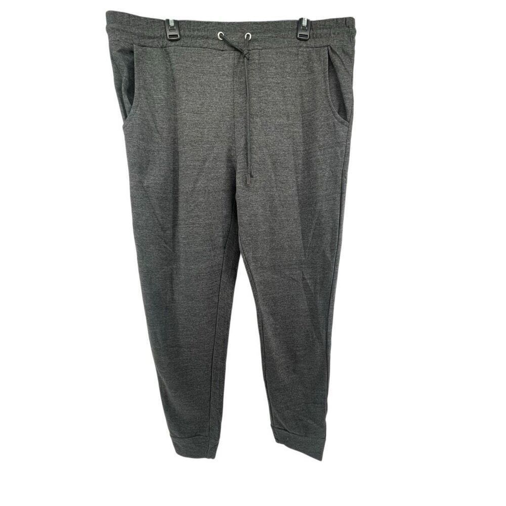 Loungehero Men’s Gray Drawstring Cotton Blend Joggers Size Large